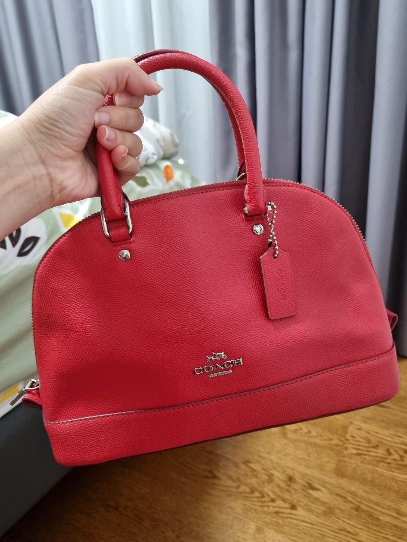 Red cheap bag coach