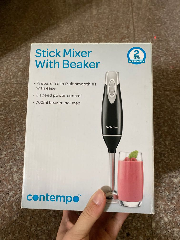 Contempo Stick Hand Blender with Beaker - Black