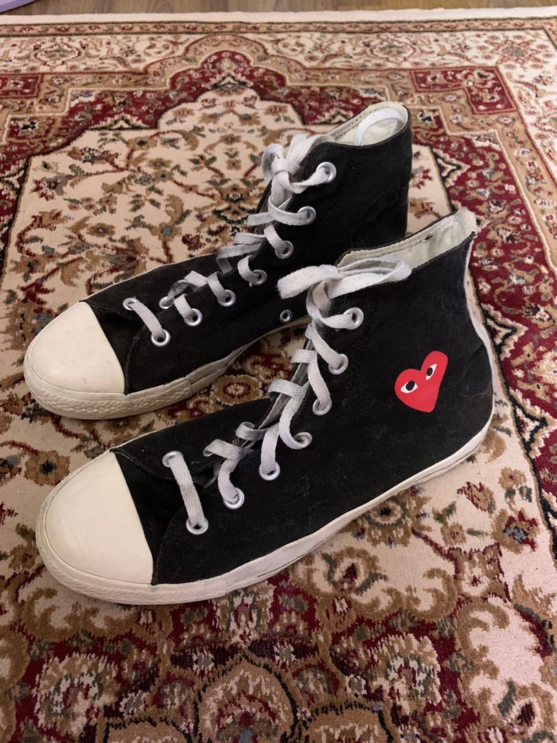 converse cdg navy