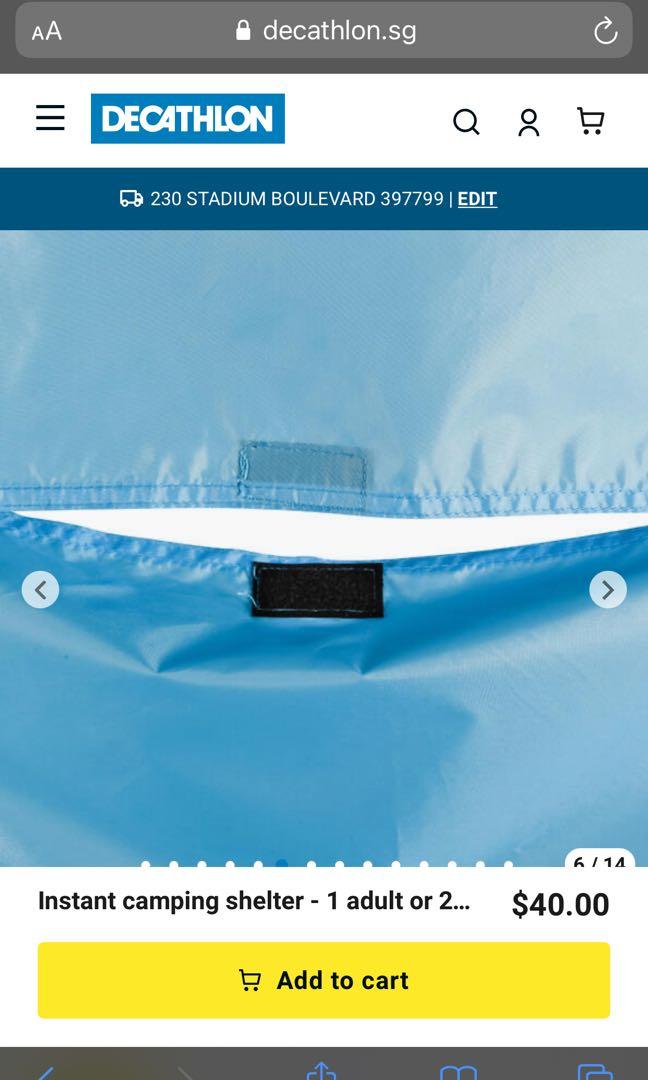 Decathlon Quechua 2 second tent, Sports Equipment, Hiking & Camping on