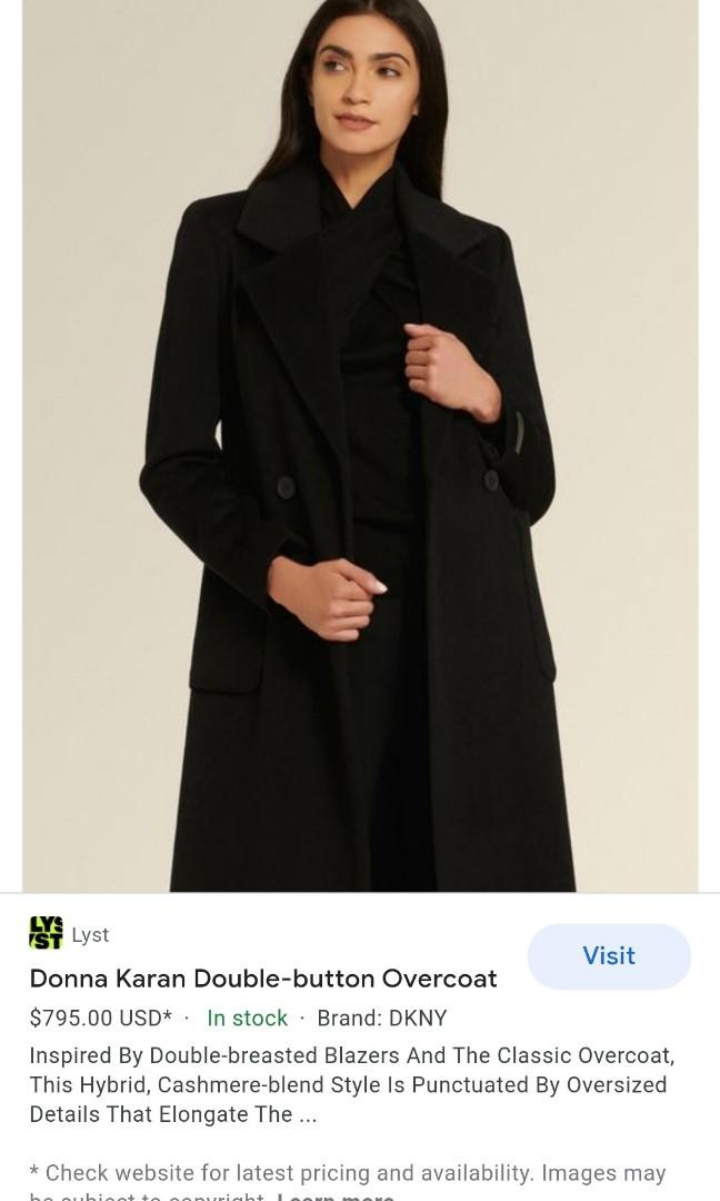 DKNY WOOL LONG COAT
