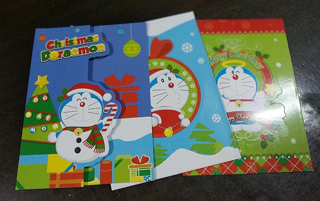 Doraemon Christmas card with envelopes (Category: Occasions & Party Supplies) located in Marikina City. Submitted by mightydeer_1c3906 (Listing ID 1133074247, Image 3). Description: Doreamon Christmas Cards 5 pcs left with envelope.
