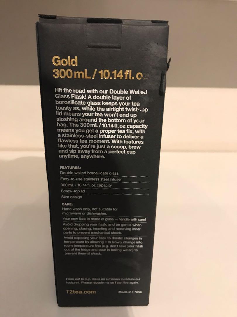 Double walled Glass Flask, Furniture & Home Living, Kitchenware