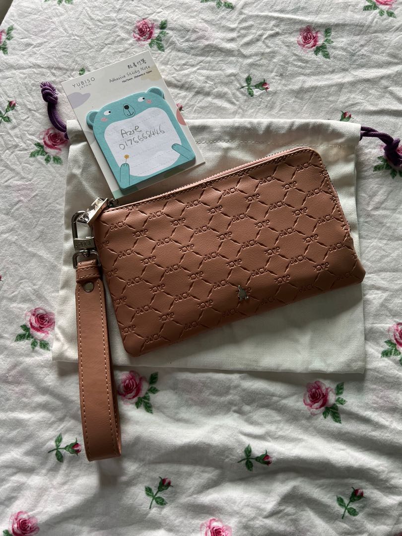 monogram wristlet