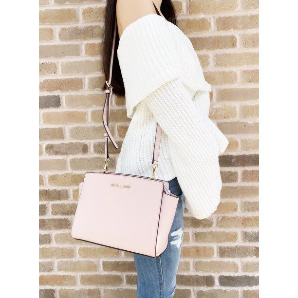 EEUUUCCCC Pink Dusty pink Michael Kors Selma Medium handbag cross