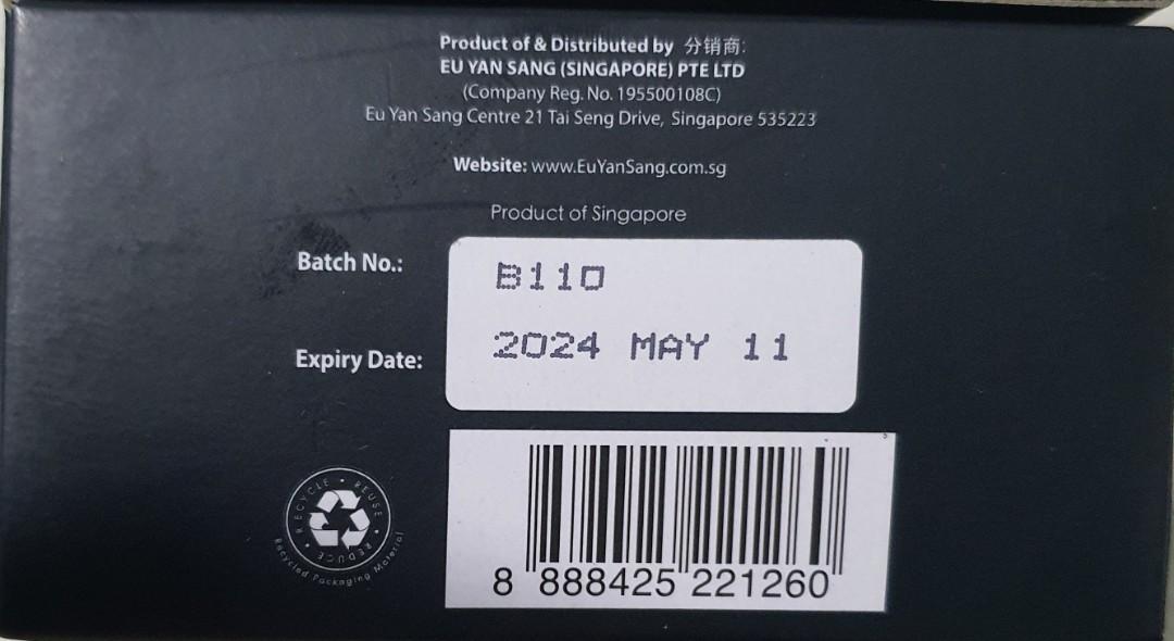 Eu Yan Sang Vitality Plus with Cordyceps & Tongkat Ali, Health