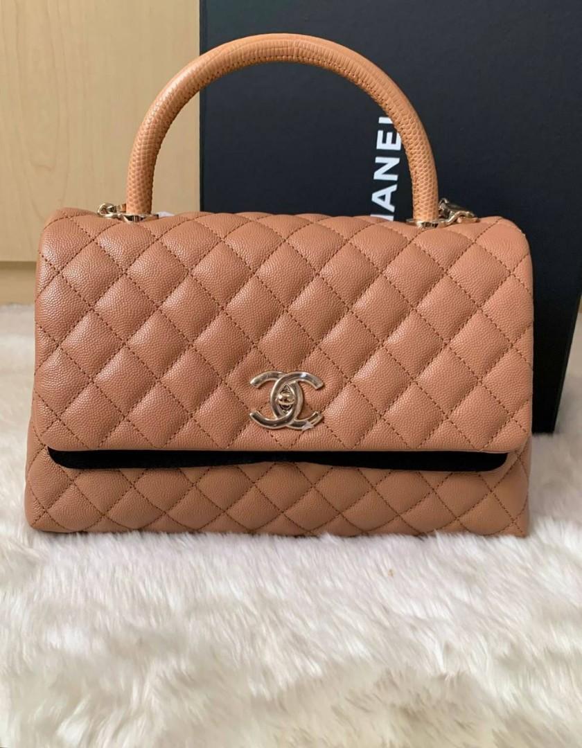 Chanel Coco Handle handbag Pink Leather ref.932807 - Joli Closet