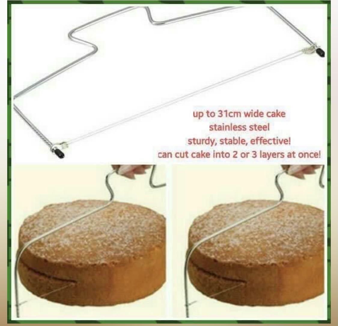 Amazon.com: Cake Leveler, Caliamary Adjustable Cake Leveler & Slicer  Cutter, Layer Cake Decorating Leveler Cutter Slicer with Stainless Steel  Wires and Handle, Baking Tools for 10 Inch Cake, 11.8 x 6.5 inches: