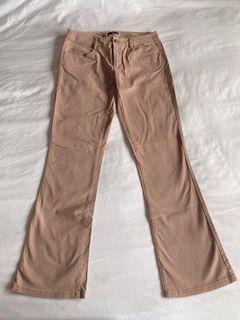 [BARELY WORN] GAP Blush Pink Cotton Mid Rise Bootcut Flared Jeans Pants