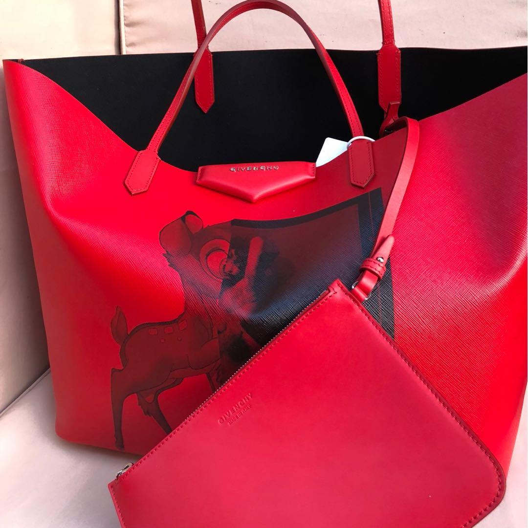 Givenchy Bambi Canvas tote bag Red