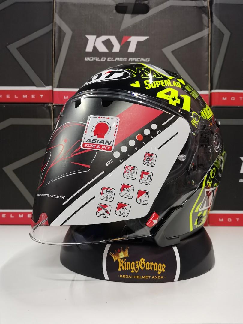 Helmet KYT NFJ Espargaro 2020, Auto Accessories on Carousell
