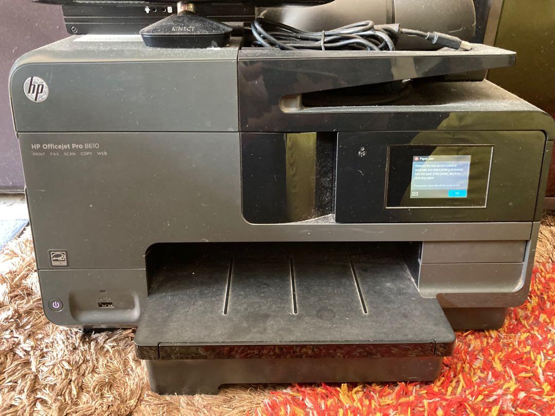 HP Officejet Pro 8610 (paper jam), Computers & Tech, Printers, Scanners &  Copiers on Carousell
