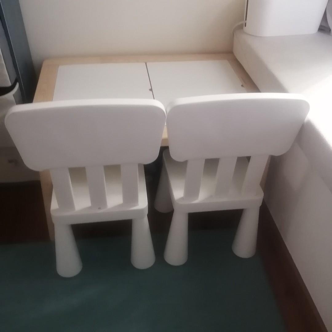 Ikea Flisat toddler table with chairs and storage sensory play, Furniture & Home Living