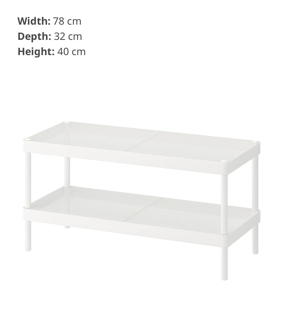 IKEA shoe rack (white) MACKAPÄR, Furniture & Home Living, Outdoor