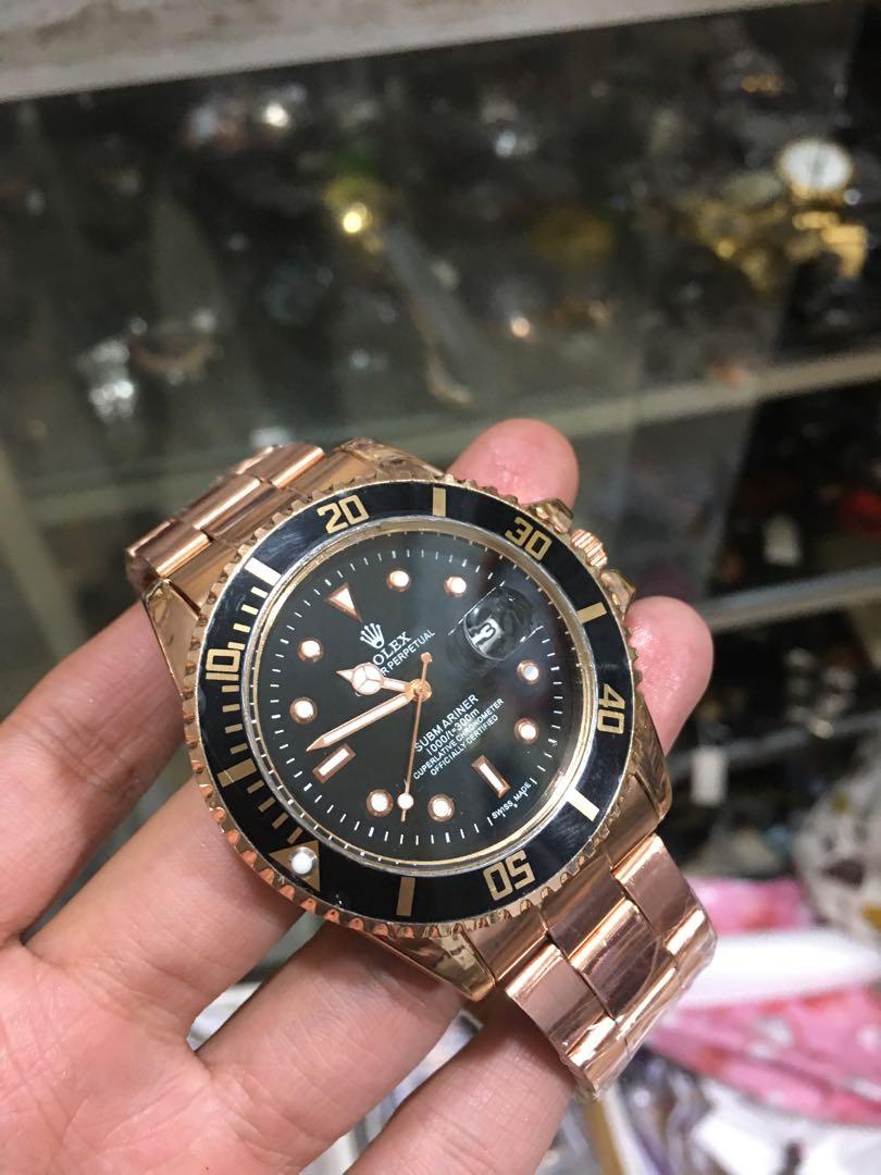 Jam tangan rolex rose gold, Fesyen Pria 