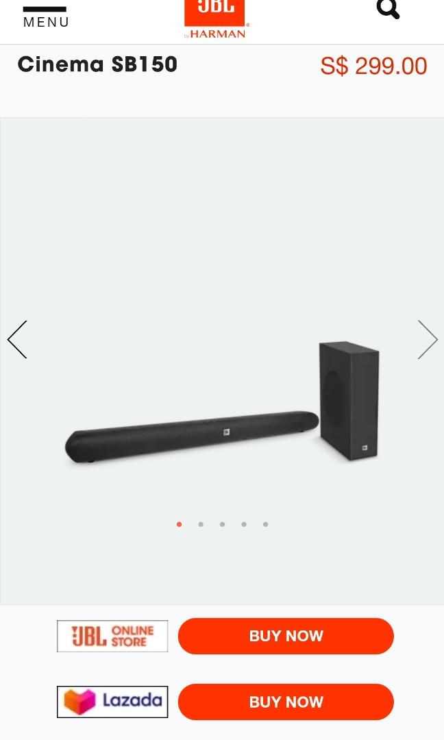 Jbl cinema 150 sales