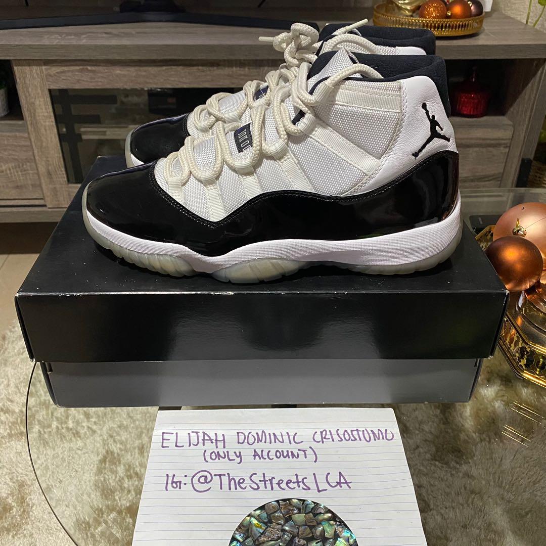 Jordan 11 High Concord Men s Fashion Footwear Sneakers on