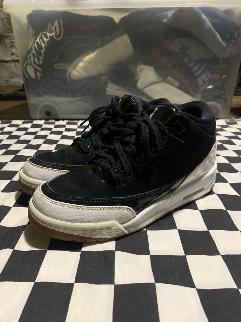 Jordan 3 Retro Black White Gum Men s Fashion Footwear
