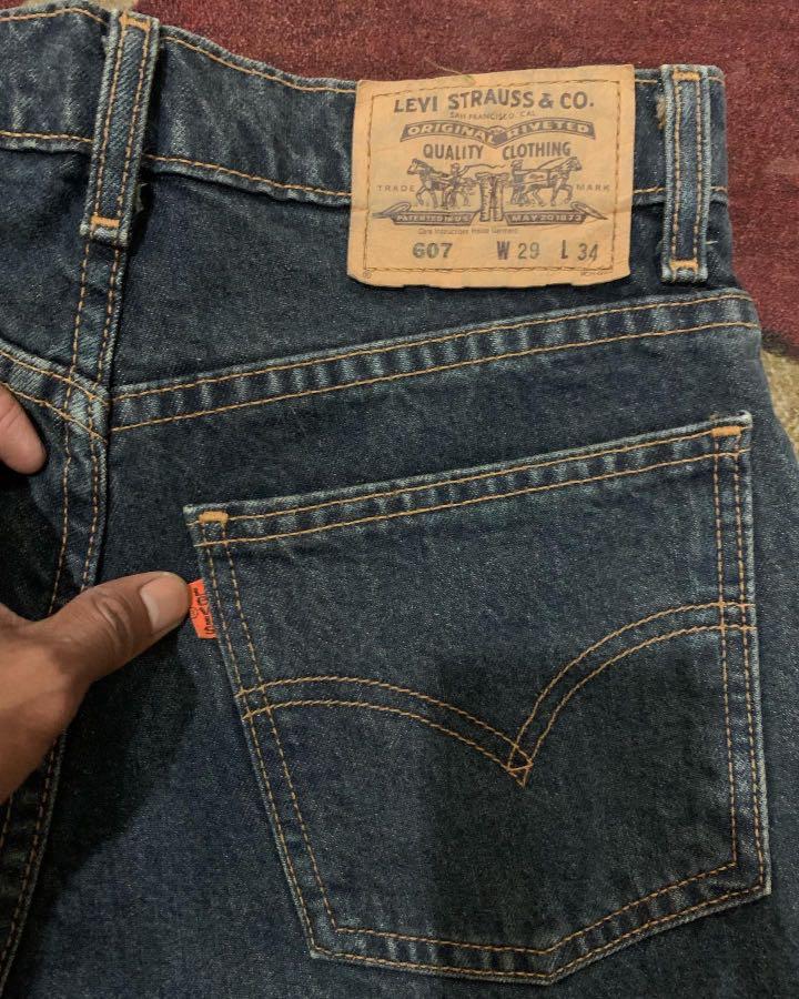 Levis 607 orange 2025 tab