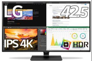 LG 43UN700 43 Inch Class UHD (3840 X 2160) IPS Display with USB Type-C and HDR10 with 4 HDMI inputs, Black