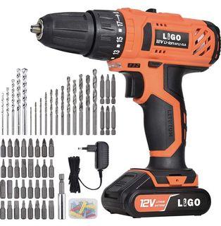 NoCry 10 N.m Cordless Electric Screwdriver - with 30 Screw Bits Set,  Rechargeable 7.2 Volt Lithium Ion Battery and a Built-In LED Lig