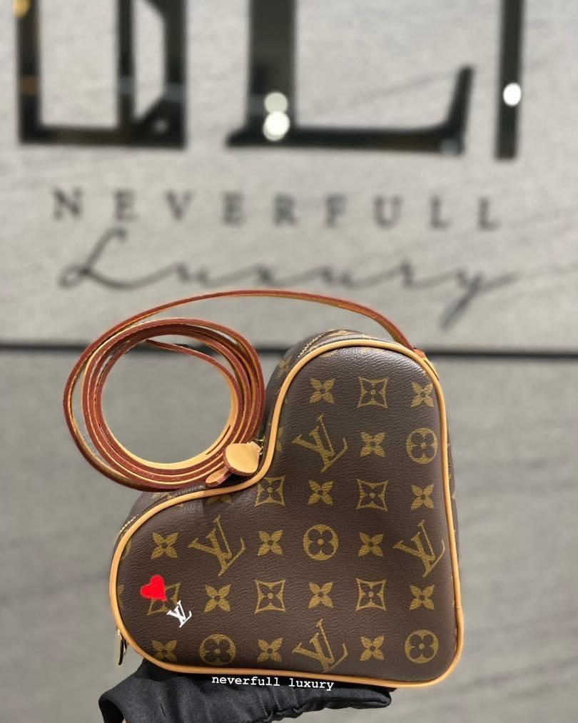 Louis Vuitton Coeur Heart Shape Monogram Game On Bag, Luxury, Bags &  Wallets on Carousell