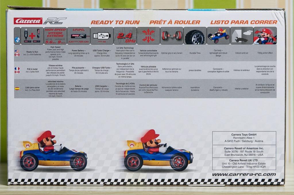 Voiture radiocommandée Carrera 1/18 Mario Kart Mach 8 - La Grande
