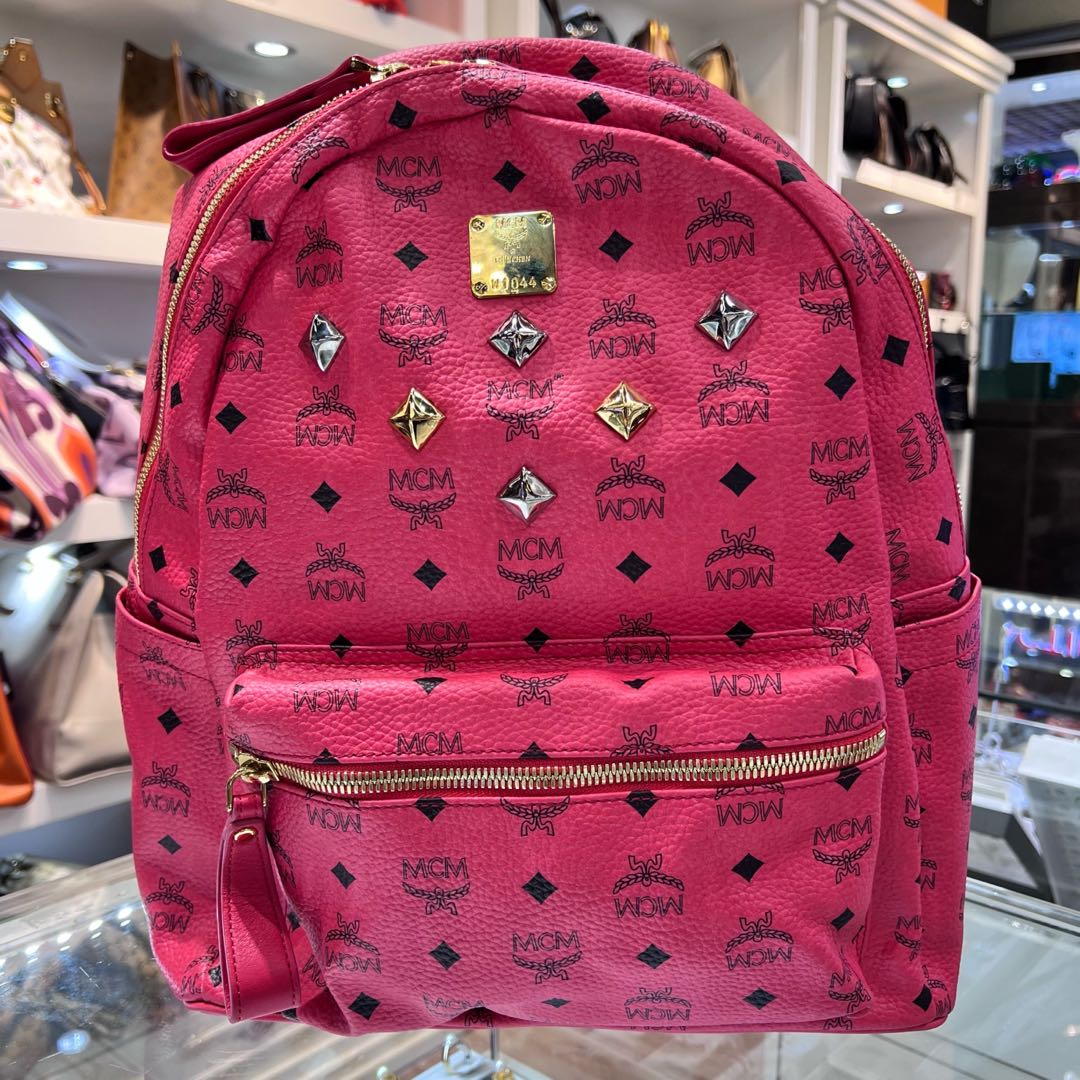 mcm backpack hot pink
