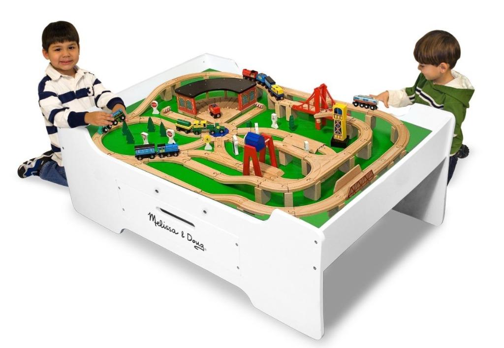 Melissa and doug wooden activity table hot sale