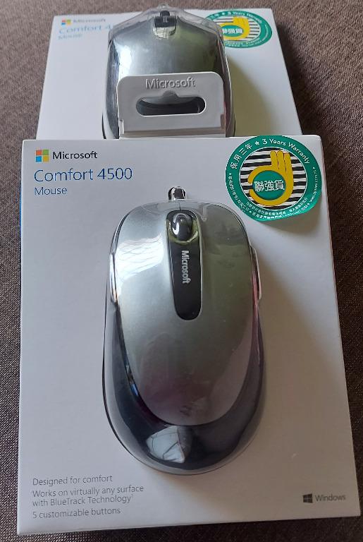 Microsoft Comfort BlueTrack USB Mouse 4500 Black, Computers & Tech, Parts &  Accessories, Mouse & Mousepads on Carousell
