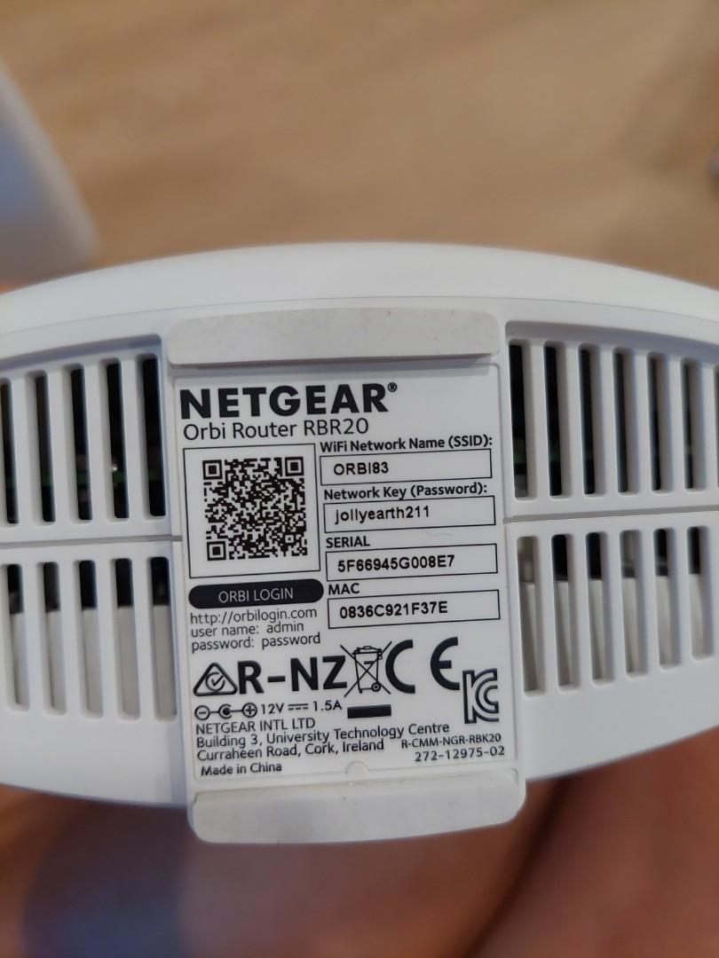 Orbi Rbs20 Router Netgear Orbi Router and Satellite RBS20, Computers & Tech, Parts ...