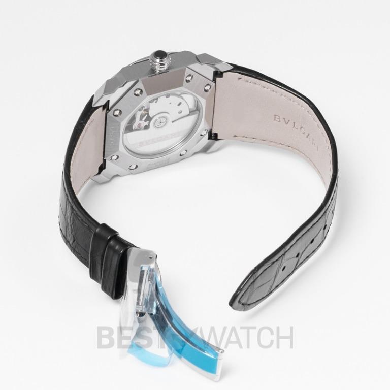NEW Bvlgari Octo Automatic Black Dial Stainless Steel Men s Watch