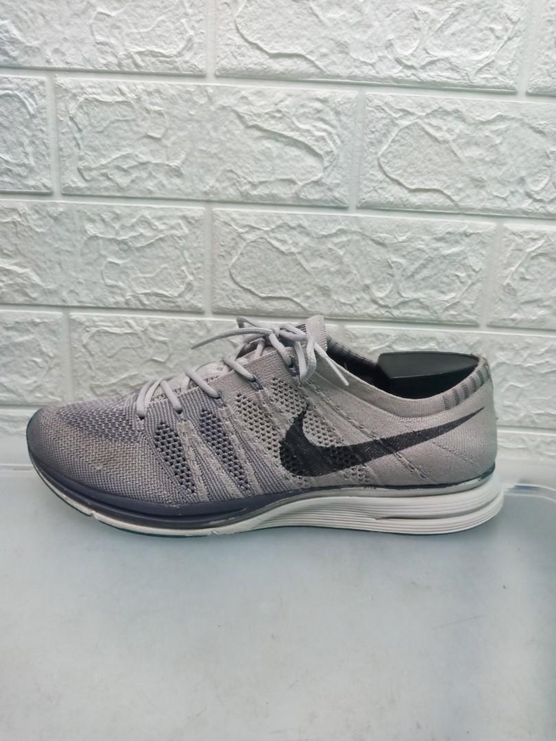 Nike flyknit trainer mens silver clearance
