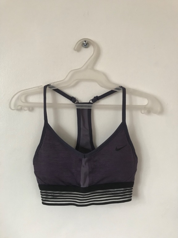 Nike Pro Indy Cool Purple Sports Bra Women s Fashion Activewear on Carousell