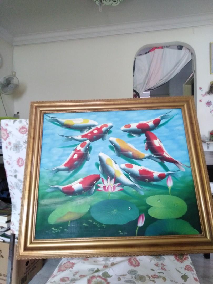 Oil Painting Johor Southkey Mid valley, Hobbies & Toys, Stationery