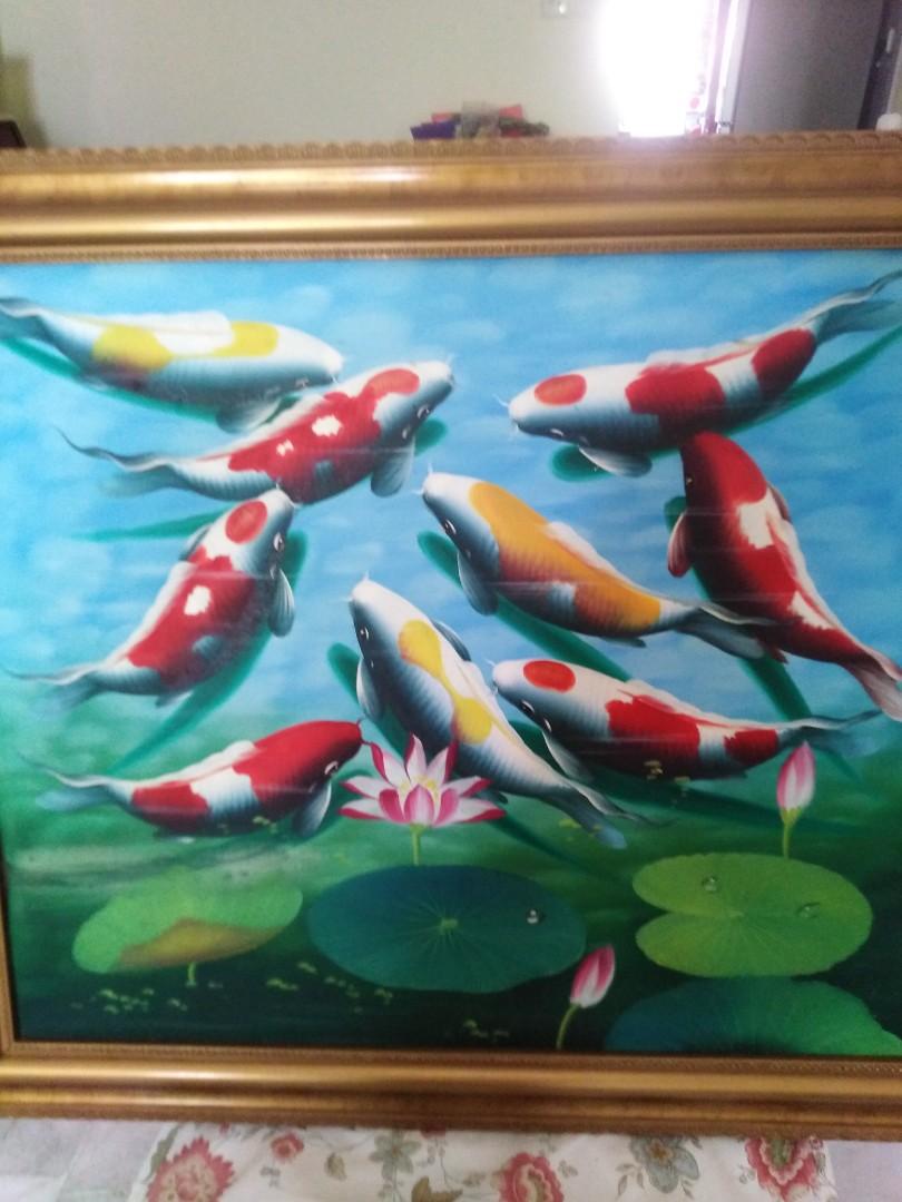 Oil Painting Johor Southkey Mid valley, Hobbies & Toys, Stationery