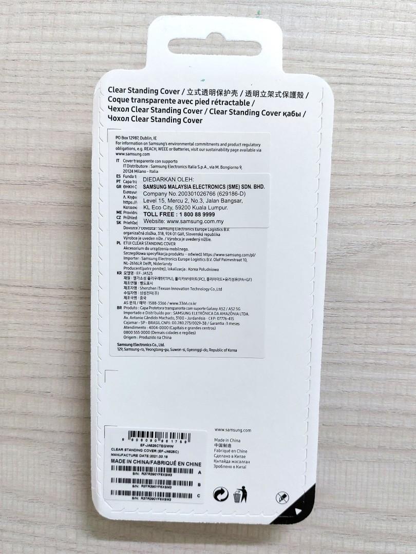 Case Samsung Galaxy A52 / A52s Clear Standing Cover Original