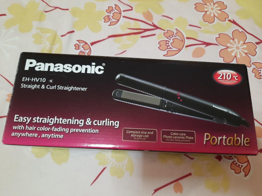 Panasonic EH HV10 K Straight Curl straightener