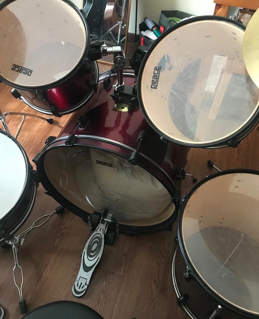 Peace Drum set, Music & Media, Music Instruments on Carousell
