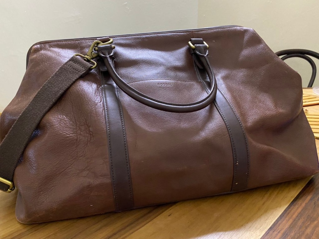 Fossil evan duffle bag online