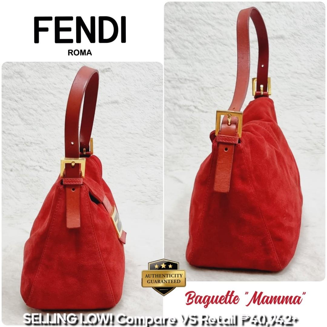 Fendi Roman Leather & Suede Shoulder Flap Bag with Semi Precious Stones - Rare!