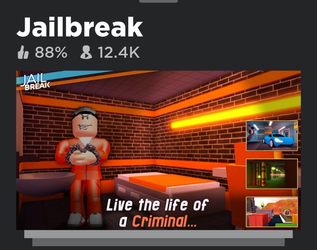 Roblox account (Very good at jailbreak, dm if have any queries