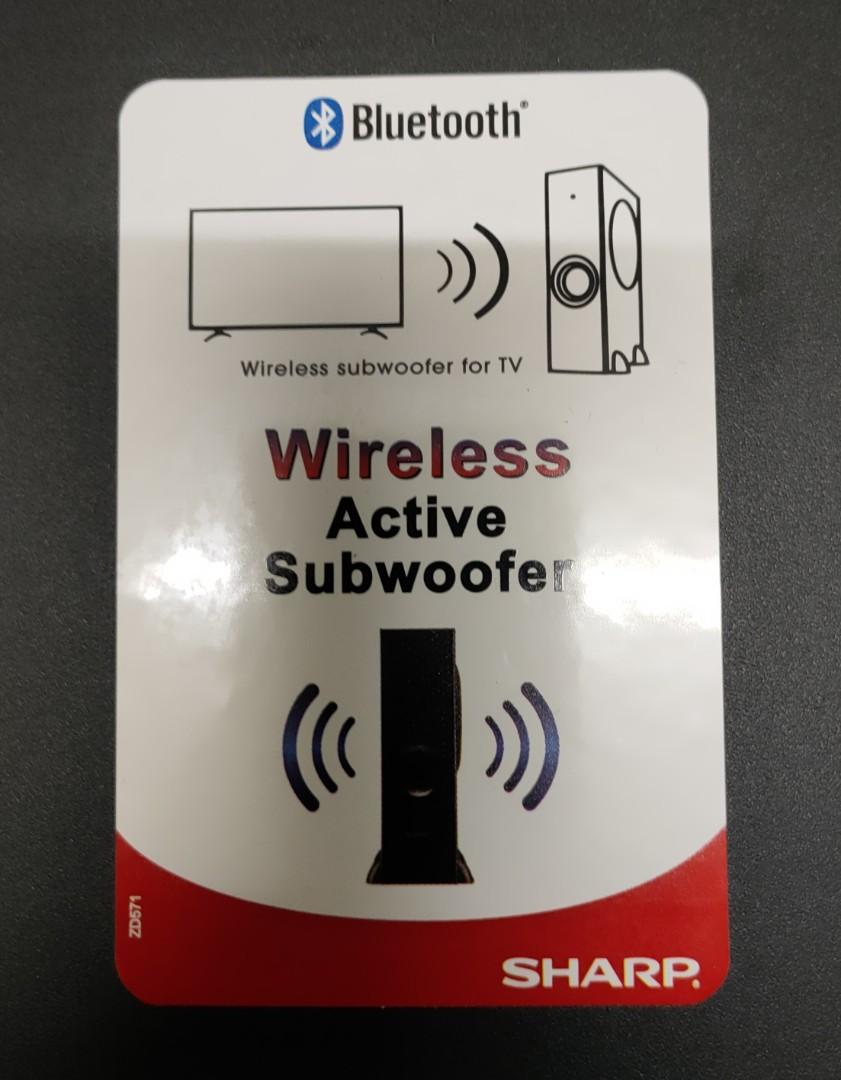 Sharp Aquos Bluetooth Subwoofer for Sharp TV, Audio, Soundbars, Speakers & Amplifiers on Carousell