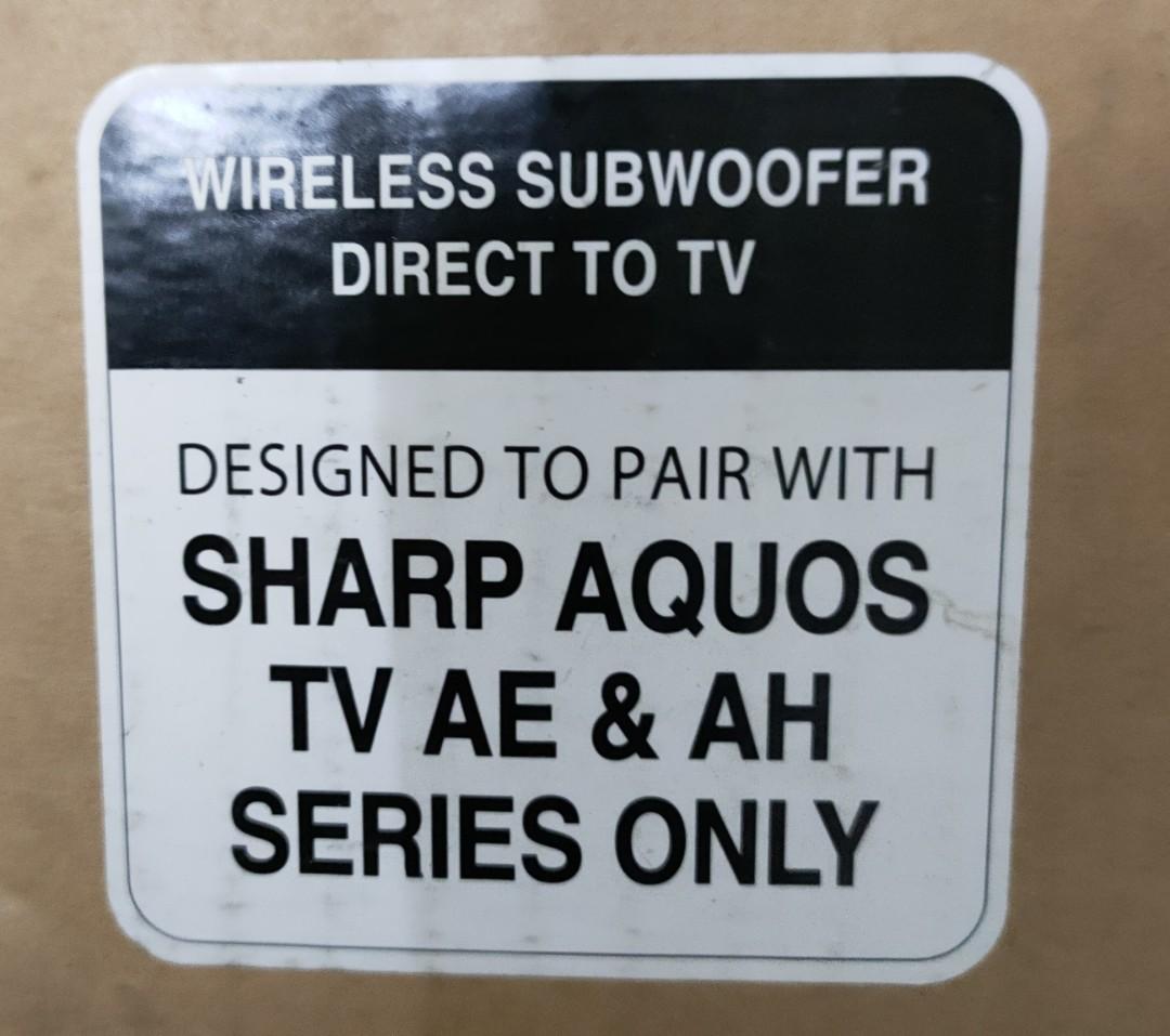 Sharp Aquos Bluetooth Subwoofer for Sharp TV, Audio, Soundbars