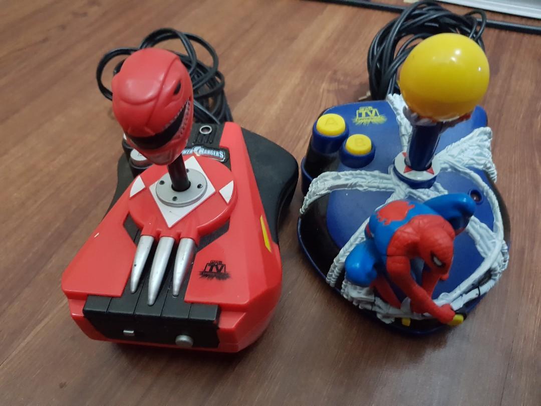 Spiderman and Power Rangers Jakks Pacific TV Games plug and play (2005