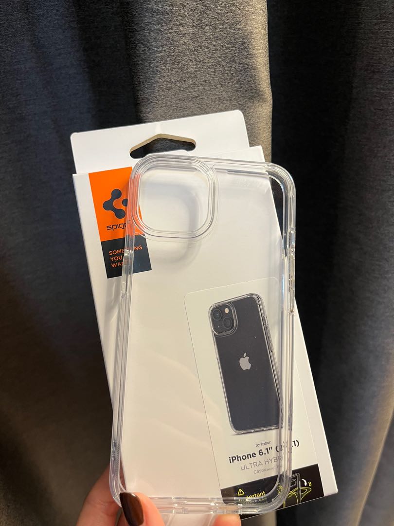 Spigen Ultra Hybrid Clear case for IPhone 13, Mobile Phones & Gadgets