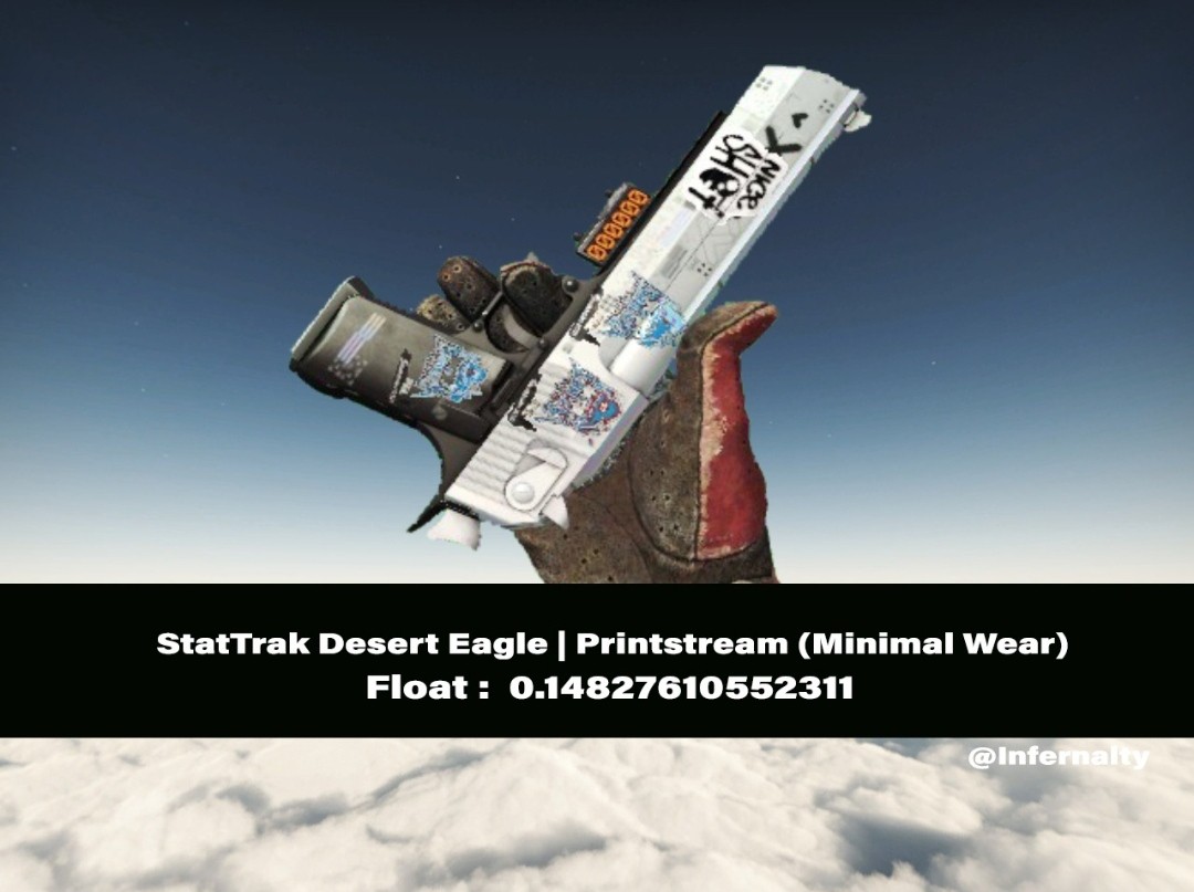StatTrak Desert Eagle Printstream MW CSGO SKINS KNIVES, Video Gaming