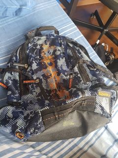 Superdry Camo Mesh Bags Mens Zac Large Bum Bag In Wet Look Camo