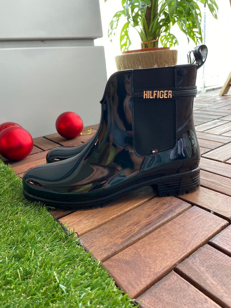 Tommy hilfiger ankle rain boots outlet