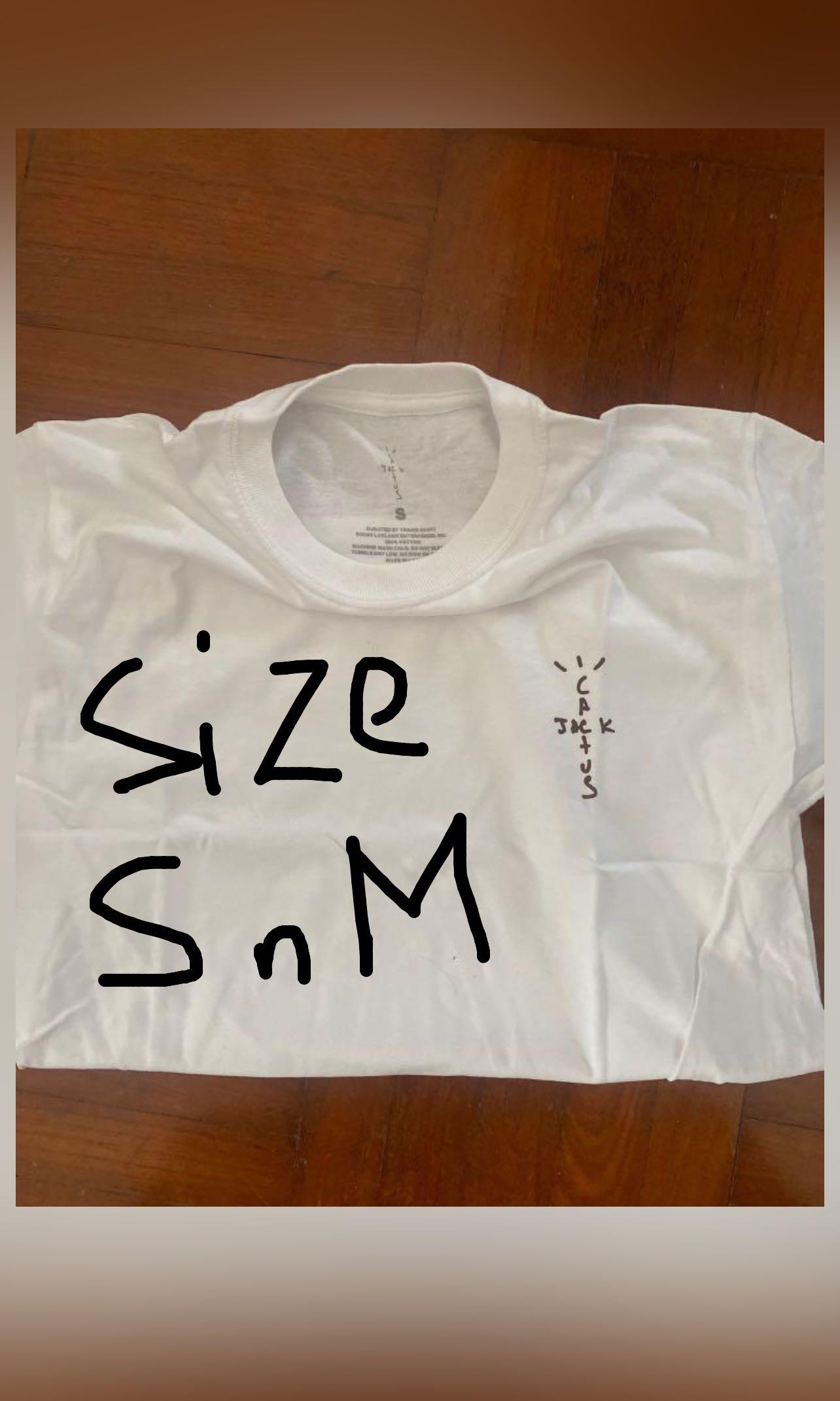 TRAVIS SCOTT CACTUS JACK cj white tee 